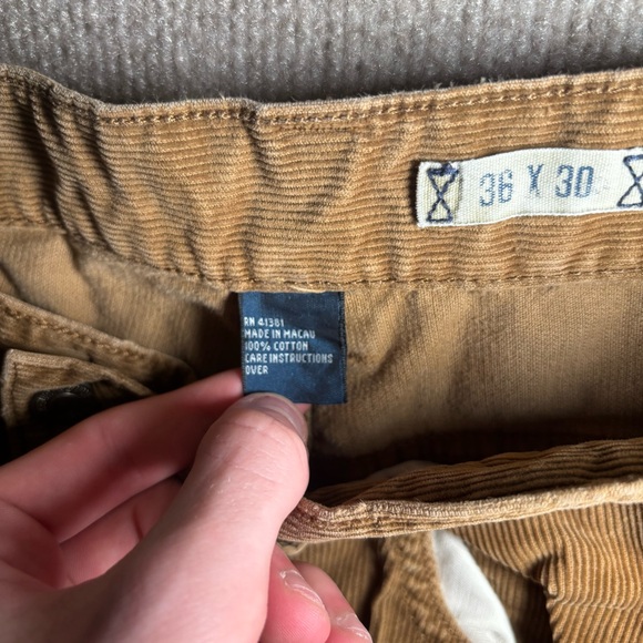 Polo Ralph Lauren Tan Corduroy Pants Men’s 36x30 Straight Fi - Picture 6 of 16